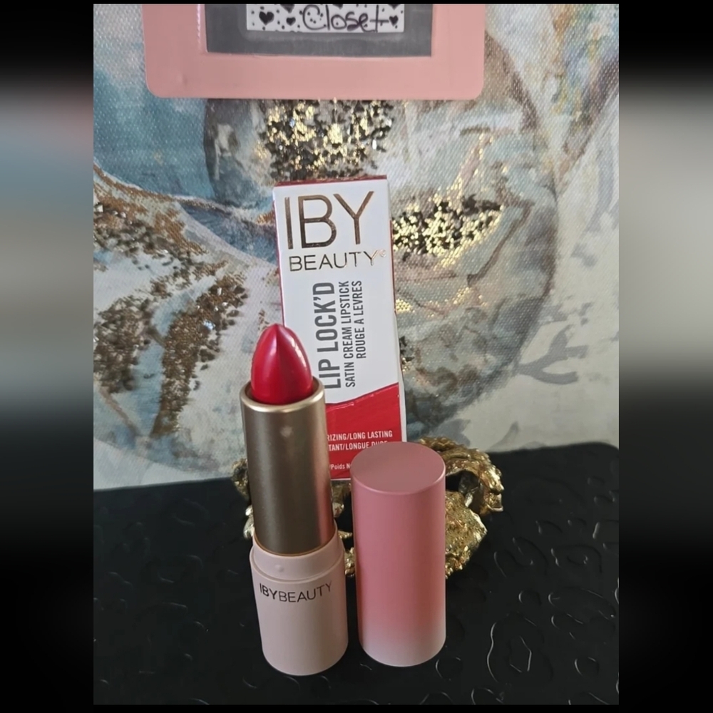 NIB IBY Beauty Lip Lock'd Satin Lipstick - Level Up